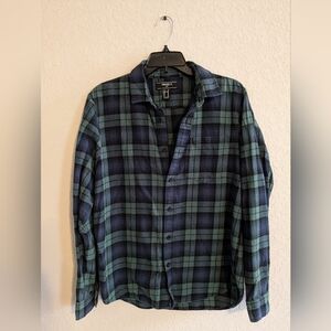 Green/Blue Plaid Flannel